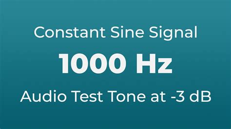 1 khz (1000 hertz): test signal - sound effect