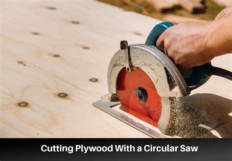 Circular saw cuts plywood - sound effect