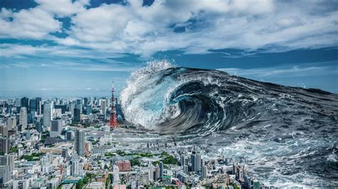 Tsunami (high waves) - sound effect