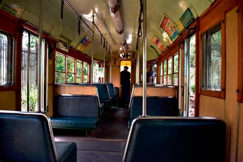 Tram is moving, from inside - sound effect