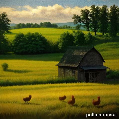 Chickens chirping, barnyard, village - sound effect