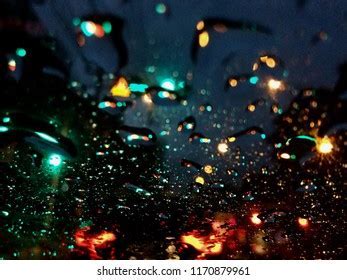 Light rain hits the plastic surface - sound effect