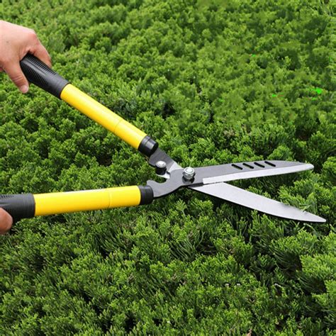 Trimming shrubs with large scissors - sound effect