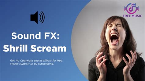 Female shrill scream - sound effect