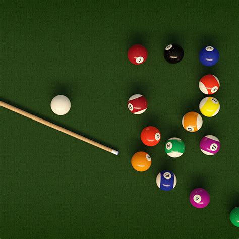 Billiard table, smashed balls - sound effect