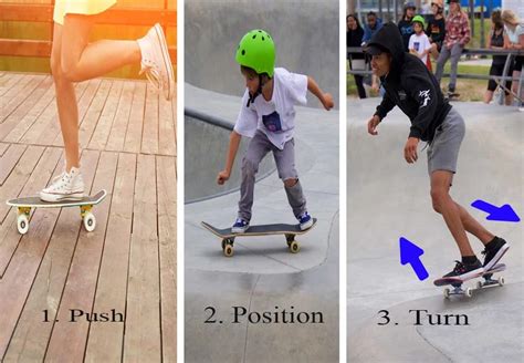 Skateboard turning on asphalt - sound effect