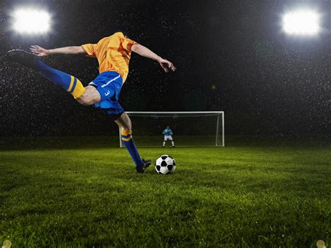 Soccer ball kick - sound effect