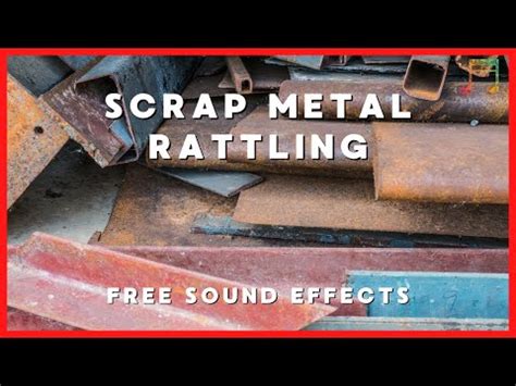 Scrap metal, metal rattling - sound effect