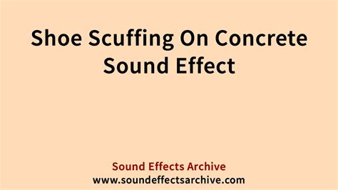 Scuffing shoes on concrete - sound effect