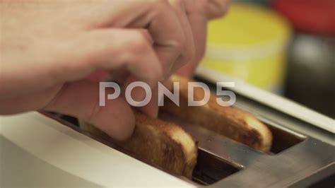 Ready bread pops out of the toaster - sound effect