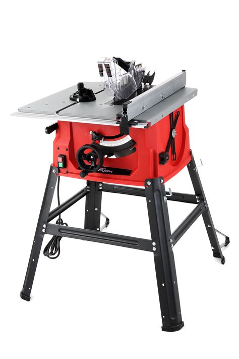 Table saw: start, rotation, stop - sound effect