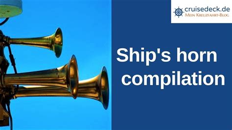 2 ship horns - sound effect