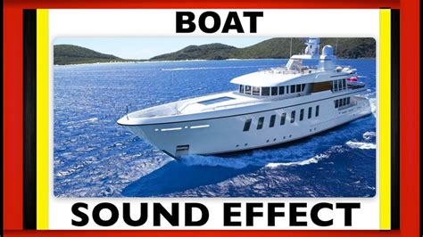 Boat noise - sound effect