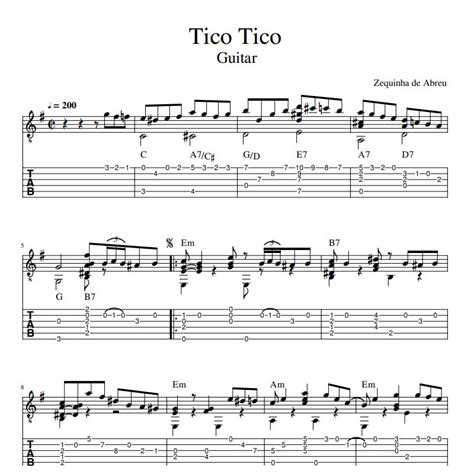 Traditional tico-tico music - sound effect
