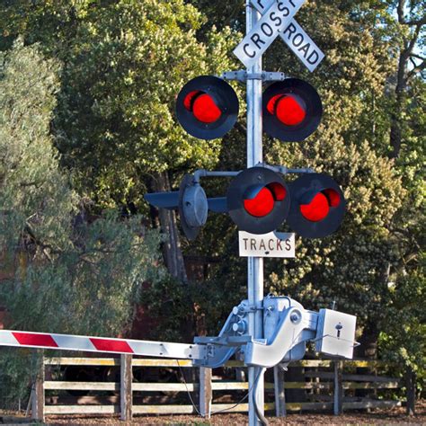 Railway signal at the crossing - sound effect