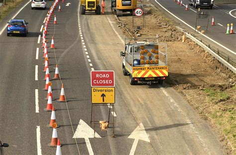 Sounds of roadworks: machinery noise and traffic