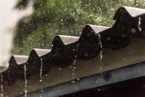 Rain dripping on a metal roof - sound effect