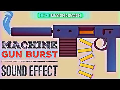 Machine gun bursts - sound effect