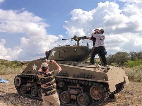 Shooting from a tank machine gun - sound effect