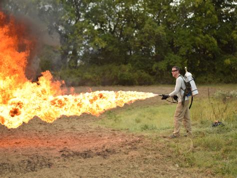Flame thrower sound effects