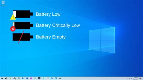 Windows 10 battery low sound