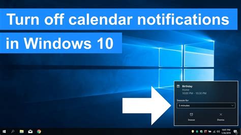 Windows 10 notify calendar sound