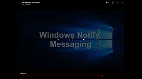 Windows 10 notify messaging sound