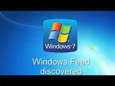 Windows 7 feed discovered sound