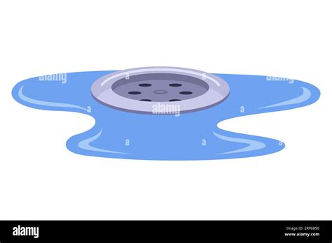 Descent of water in the bathroom, drain into the hole - sound effect