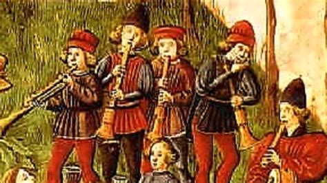 Medieval melody in the style of bass spiccato - sound effect
