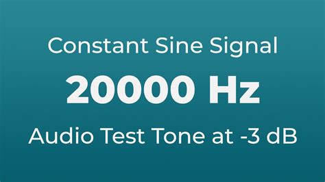 Standard test signal from 20000hz to 20hz - sound effect