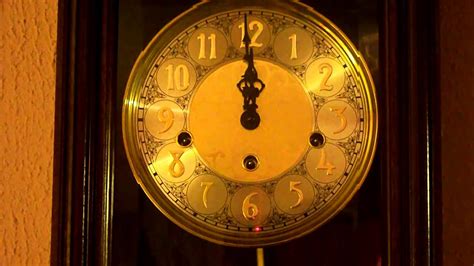 Old clock strikes twelve - sound effect