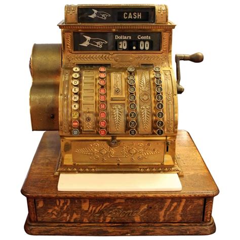 Old cash register: beating off a check, ringing - sound effect