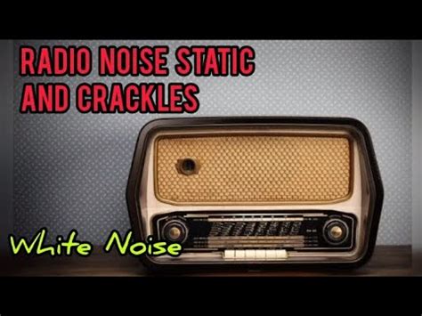 Static noise and crackles in the radio - sound effect