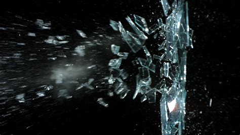 Glass breaks and crumbles - sound effect