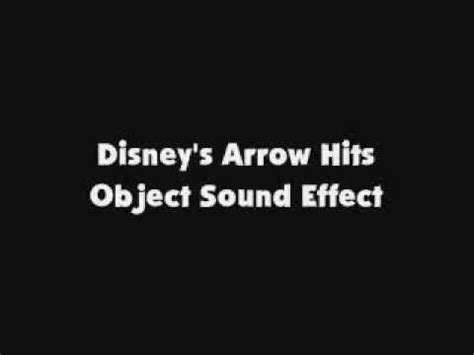 Arrow hits object, a voice is heard oh - sound effect