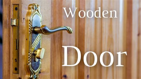 Wooden door, creaking, opens and closes - sound effect