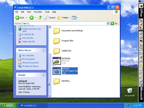 Windows xp collapse sound