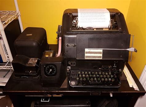 Teletype model 19, teletype machine in operation - sound effect