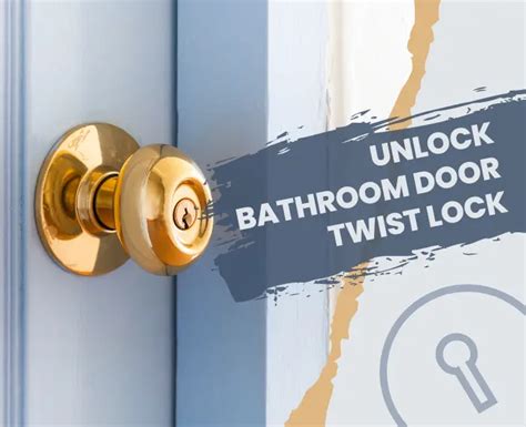 Bathroom door, lock and unlock - sound effect