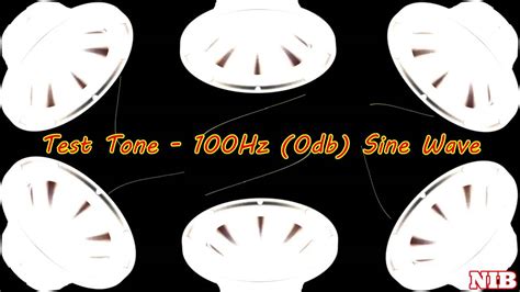 Test tone 100hz, pip (-6db) - sound effect