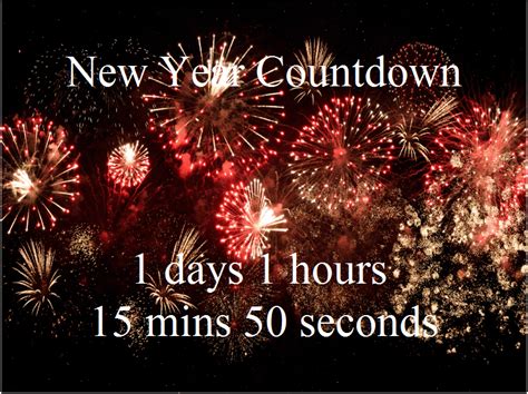 Countdown to the new year in english (2) - sound effect