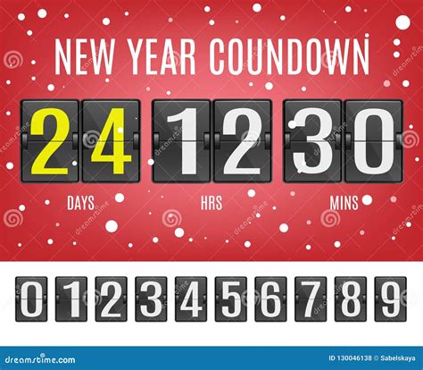 Countdown to the new year in english - sound effect