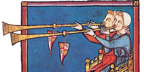Sound trumpet for medieval scene