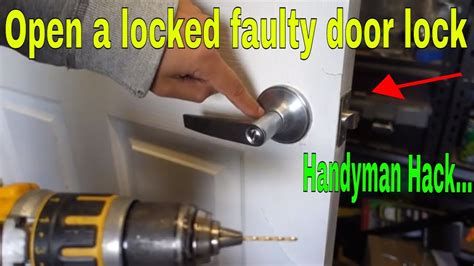 Door lock is locked and opened - sound effect