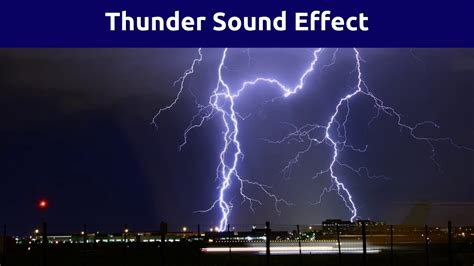 Thunderclap and thunder noise - sound effect