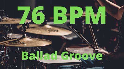 Drums in the style of ballad groove - sound effect