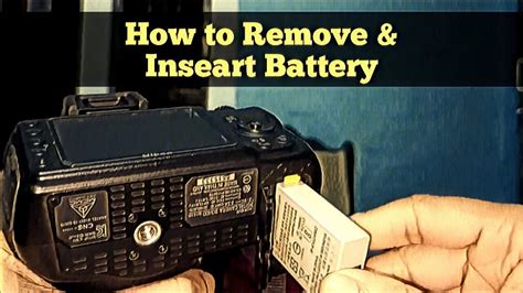 Camcorder, inserting and removing the battery - sound effect