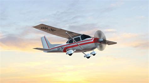Propeller plane flies - sound effect