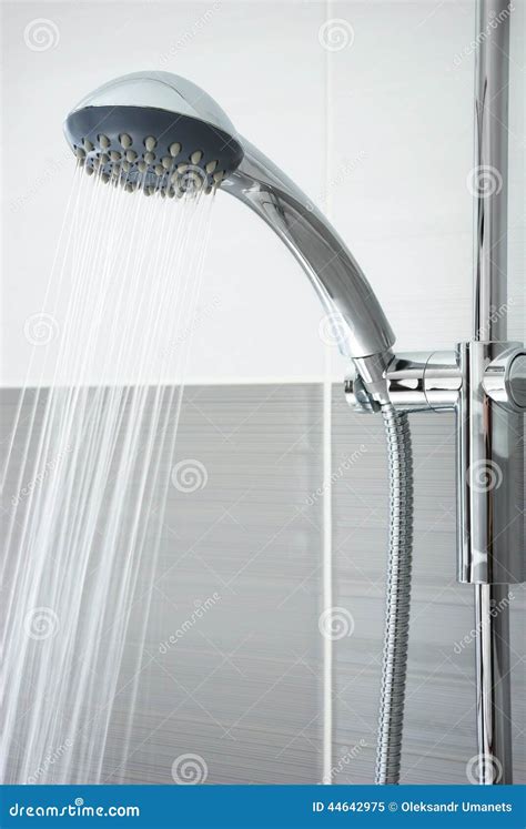 Water pouring out of the shower head - sound effect